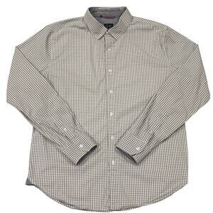 Under Armour Shirt Men XL Gray Gingham Performance Button Up Long Sleeve Stretch